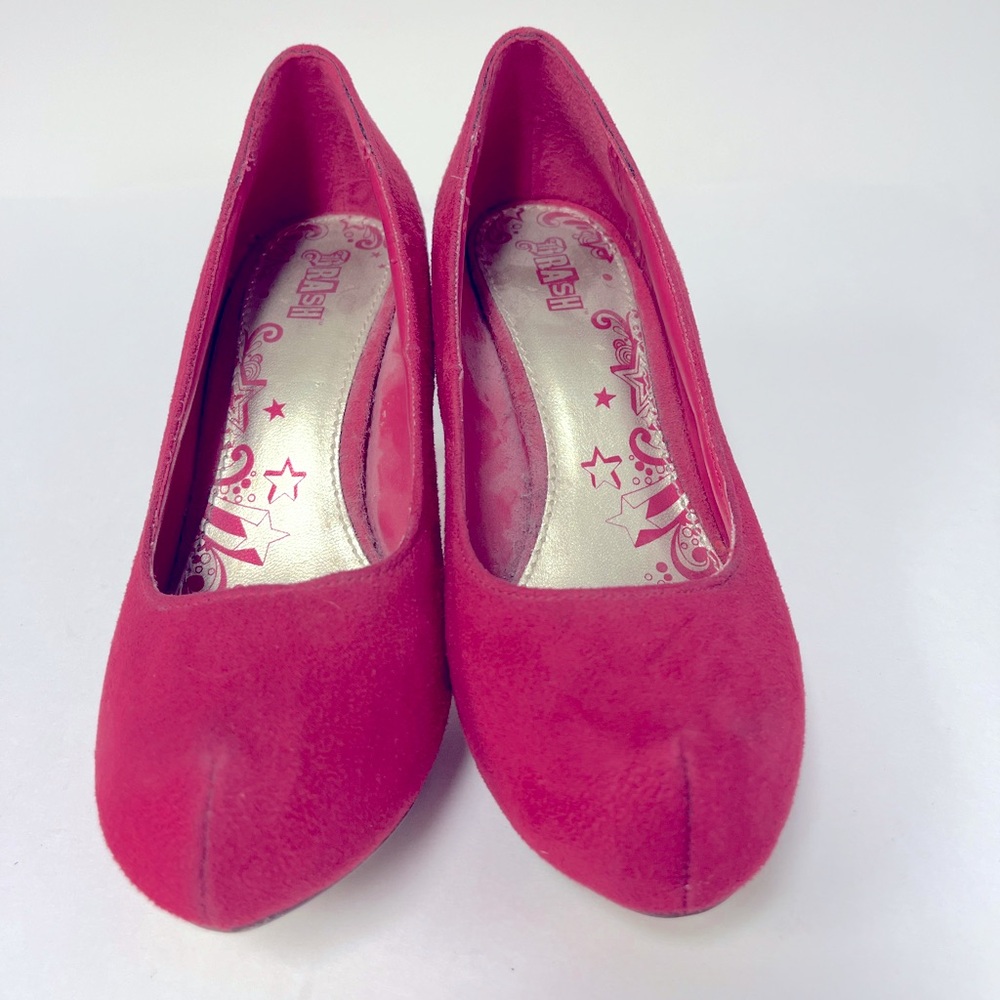 Vibrant Pink Suede Shoes by Brash